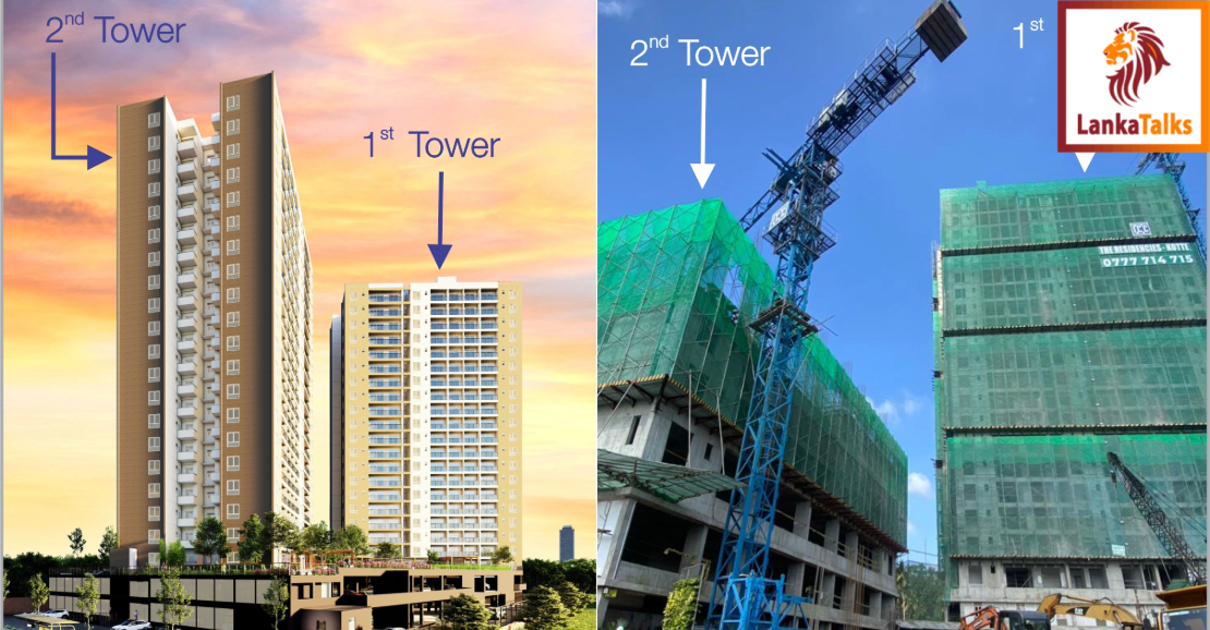 ICC passes another key milestone of The Residencies Kotte by completing the First Tower and launching the Second Tower